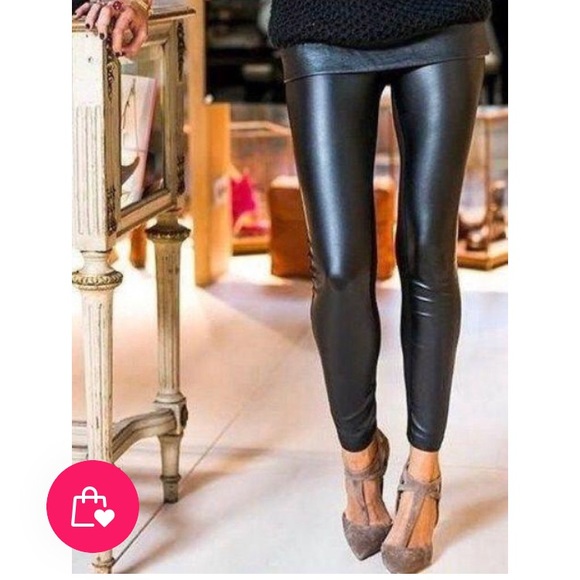 Pants - Vegan leather leggings Pants - Vegan leather leggings